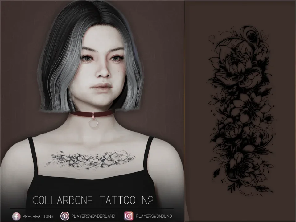 Collarbone Tattoo N2