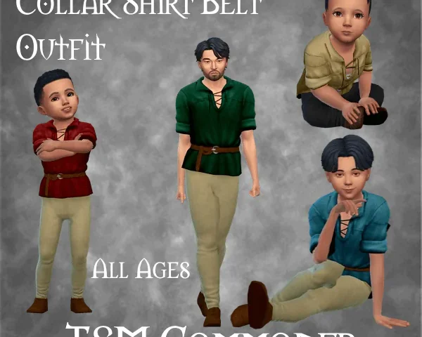 TSM Commoner Collar Shirt Belt Outfit