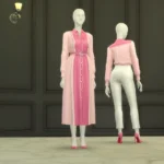 Color Block Dress & Shirt Set