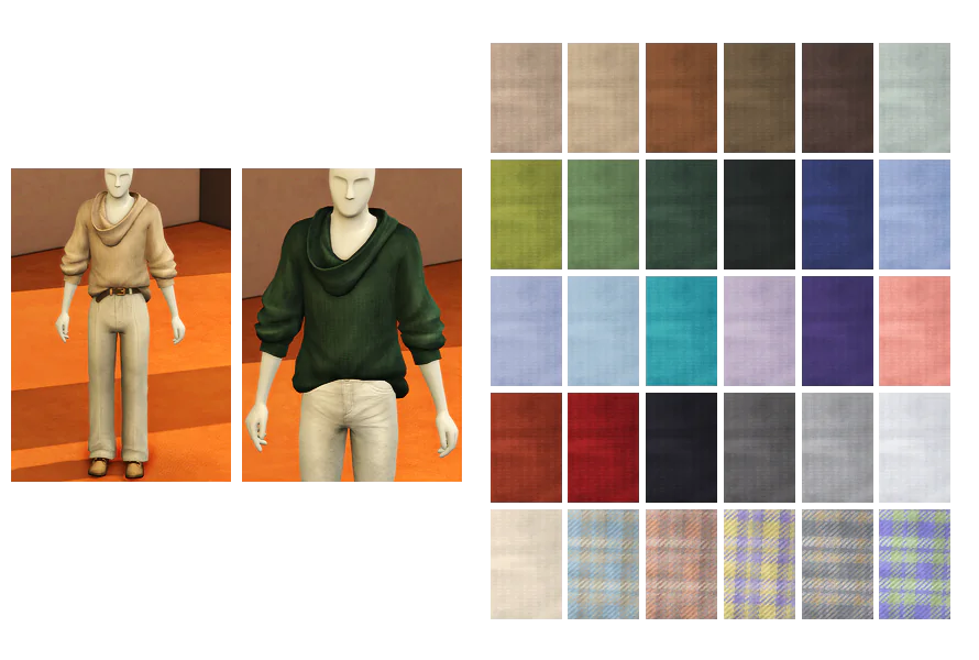 Mellow V - Gène Sweater & with Pants Set (Masculine)