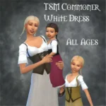 TSM Commoner White Dress for All Ages
