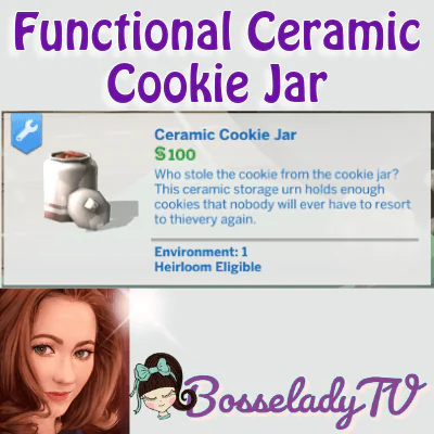 Functional Ceramic Cookie Jar