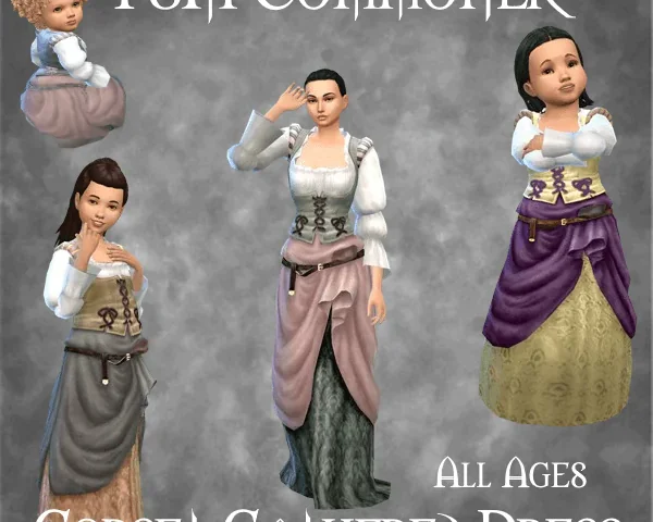 TSM Commoner Corset Gathered Dress - for all ages