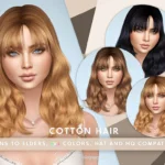 SONYASIMS - COTTON HAIR (2 STYLES INCLUDED WITH AND WITHOUT BANGS)