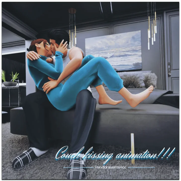 Couch kissing animation