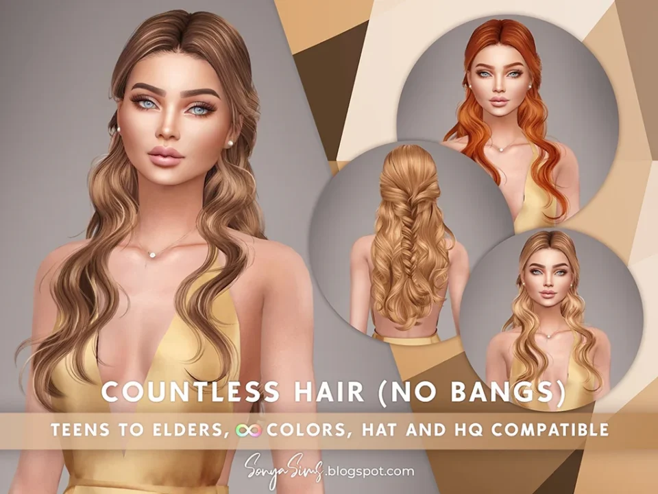 SONYASIMS - Countless Hair (With Bangs)