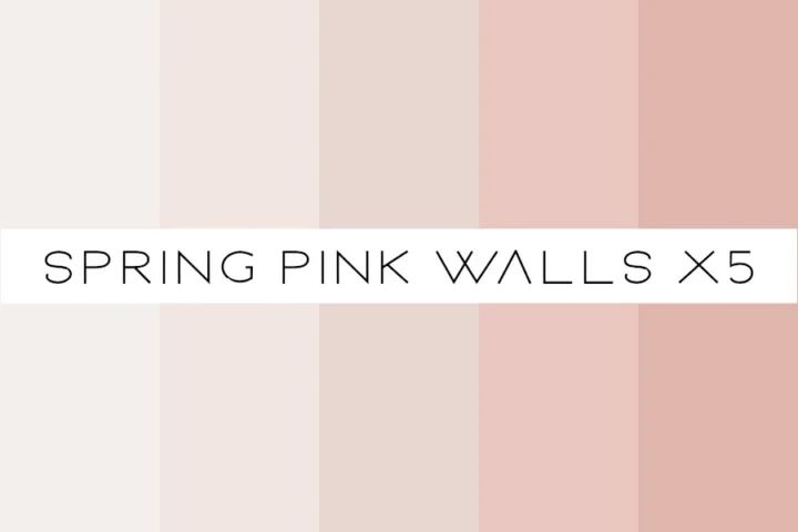 Spring pink - wall set