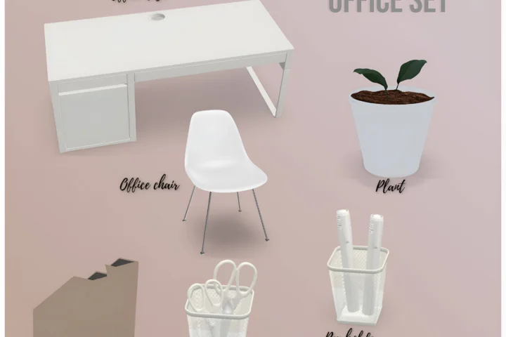 Minimal Sienna office set