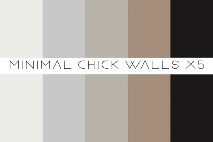 Minimal chick - wall set