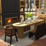 Stylish Wood - Fancy Dining CC Pack