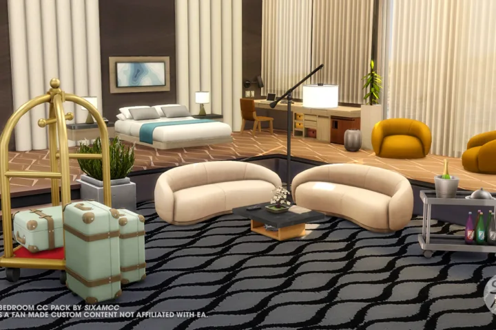 Hotel Bedroom CC Pack