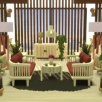 Stylish-Wood Living Room CC PACK