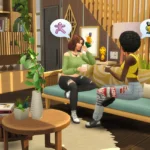 Stylish-Wood Living Room CC PACK