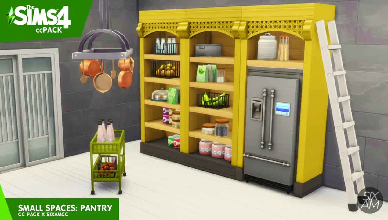 Small Spaces: Pantry Room CC Pack
