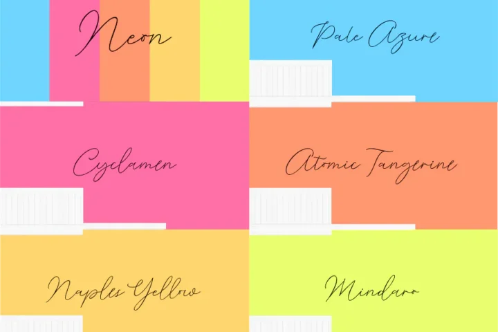 Coolors Custom Palette Wallpapers - Neon
