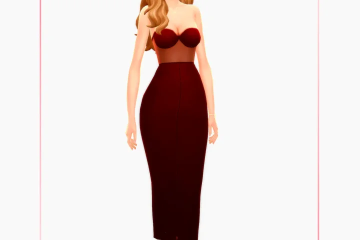Woman Dress - Bustier - Version 4
