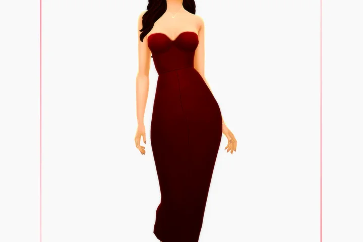 Woman Dress - Bustier - Version 8