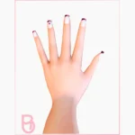 Woman Nails - Heart light