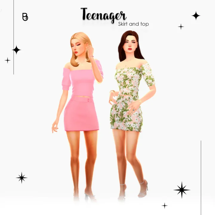 Teenager Skirt and Top 💙