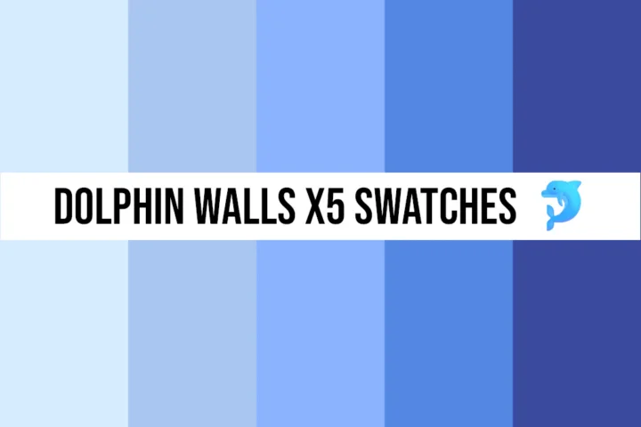 Dolphin blue - wall set