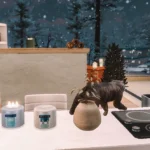 Flicker candle - Snowflake glow & winter forest