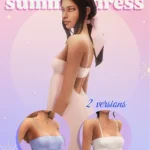 Cut-out summer dress