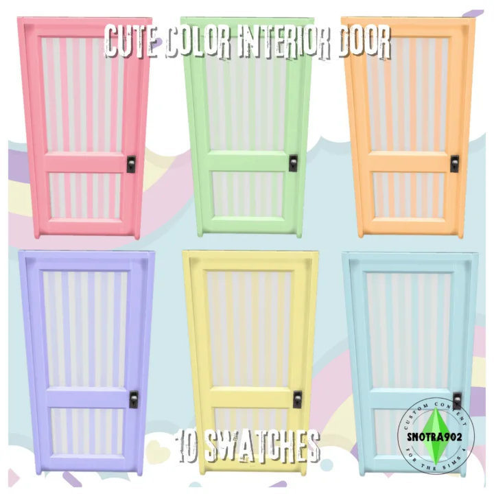 Cute Color Interior Door