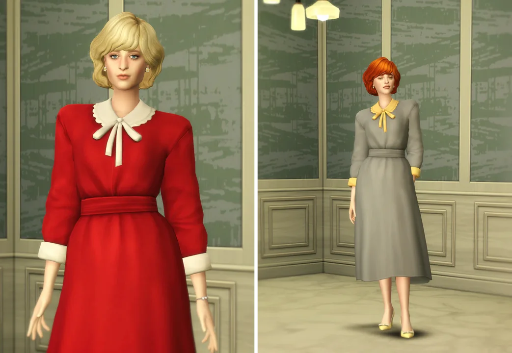Princess Of...VII - Retro Shoulder Dress