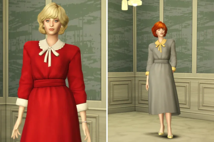 Princess Of...VII - Retro Shoulder Dress