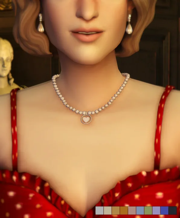 Princess of X - Pearl Heart Necklace