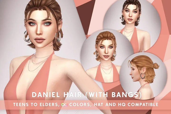 SONYASIMS - DANIEL HAIR FOR FEMALES (WITH BANGS)