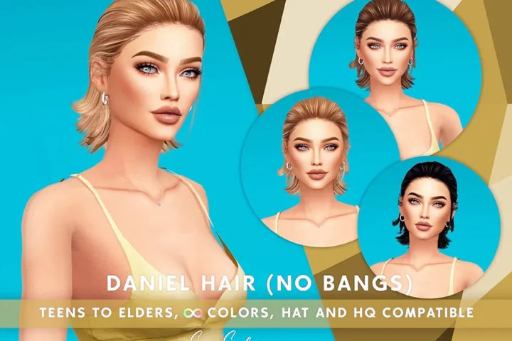 SONYASIMS - DANIEL HAIR FOR FEMALES (NO BANGS)