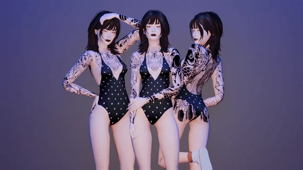 Upper Body Tattoo Set