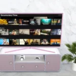 Barbie pink TV set
