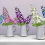 Delphinium flower in vase