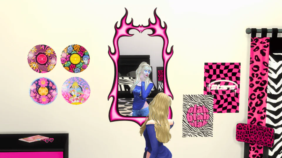 Y2K Flame Mirror