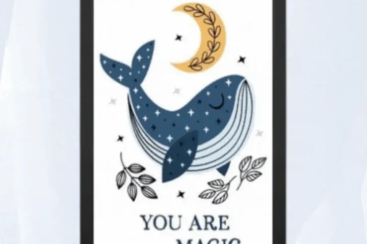 Whale framed posters