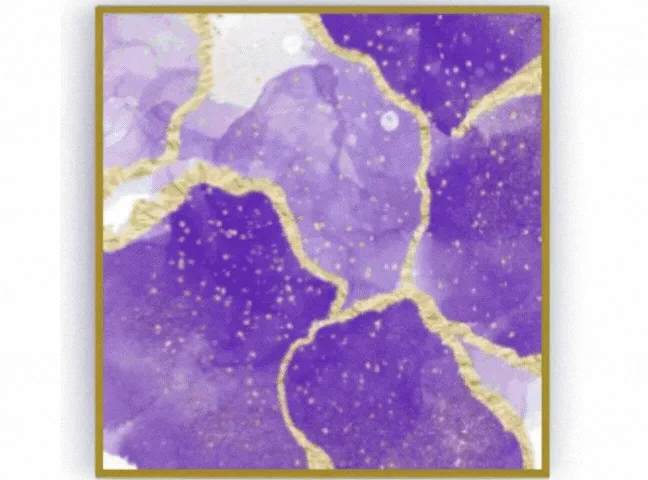 Abstract gold square