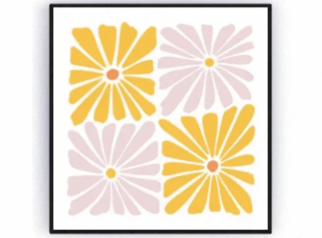 Color Flowers - Square