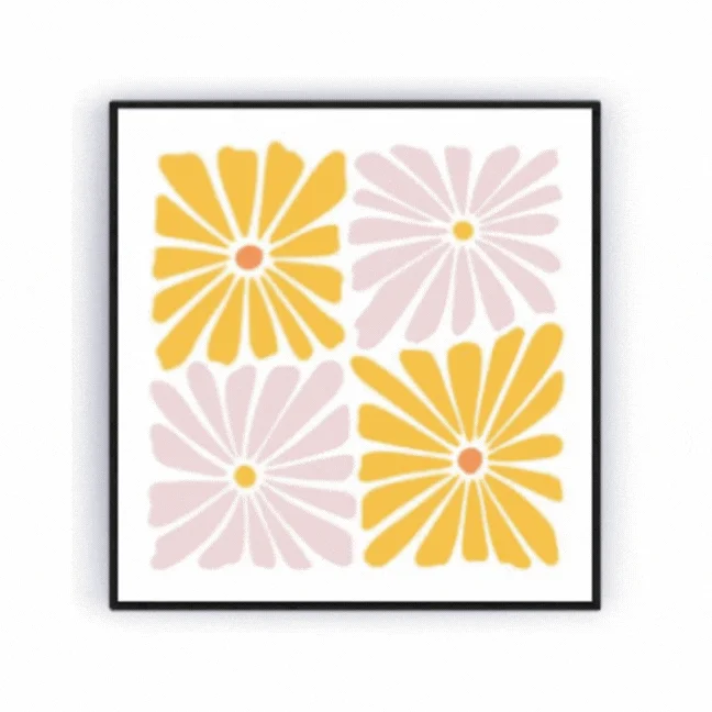 Color Flowers - Square