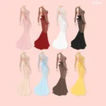 Divine Veil Dress Set