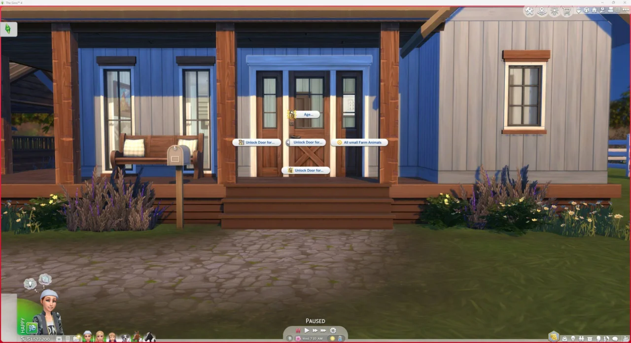 Unlock/Lock Doors for chosen Sims