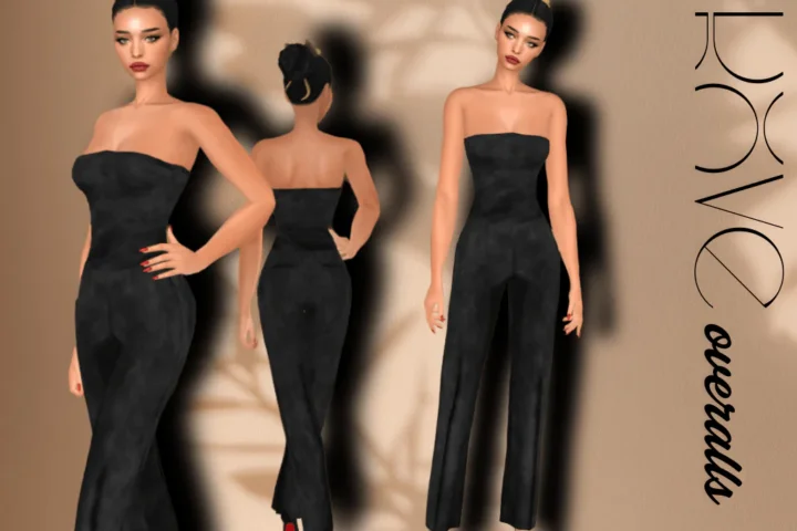 DOVE STRAPLESS OVERALLS