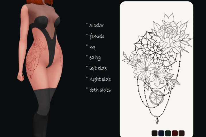 dream catcher female tattoo