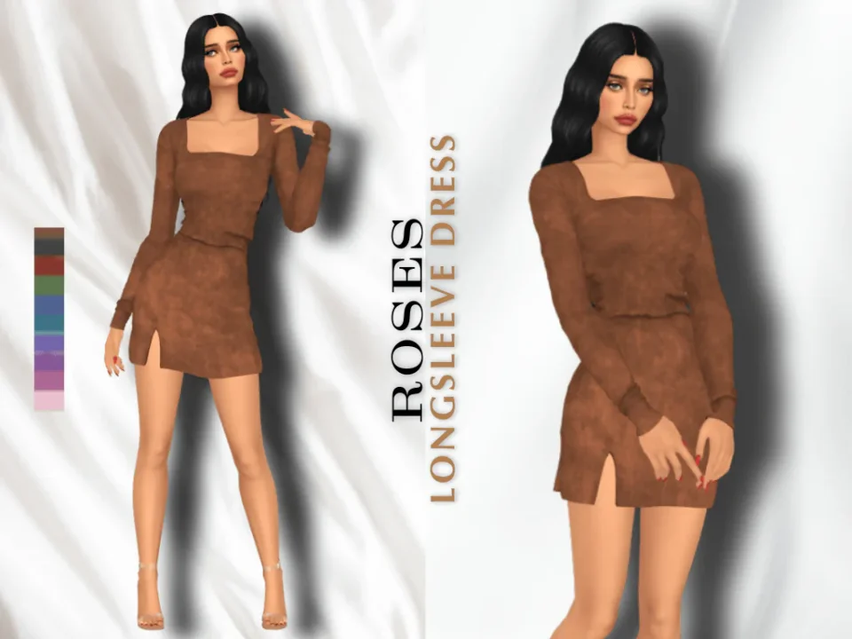 ROSES LONG SLEEVE DRESS