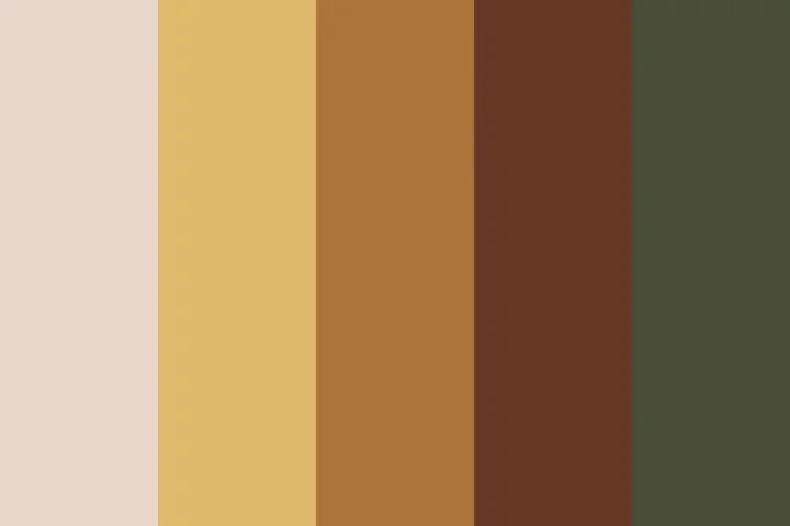 Earth tones bedroom - wall set