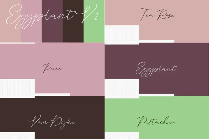 Coolors Custom Palette Wallpapers – Eggplant 1