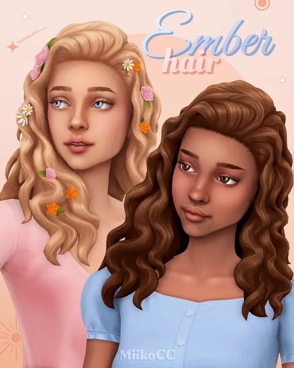 Ember hair (with & without flowers)