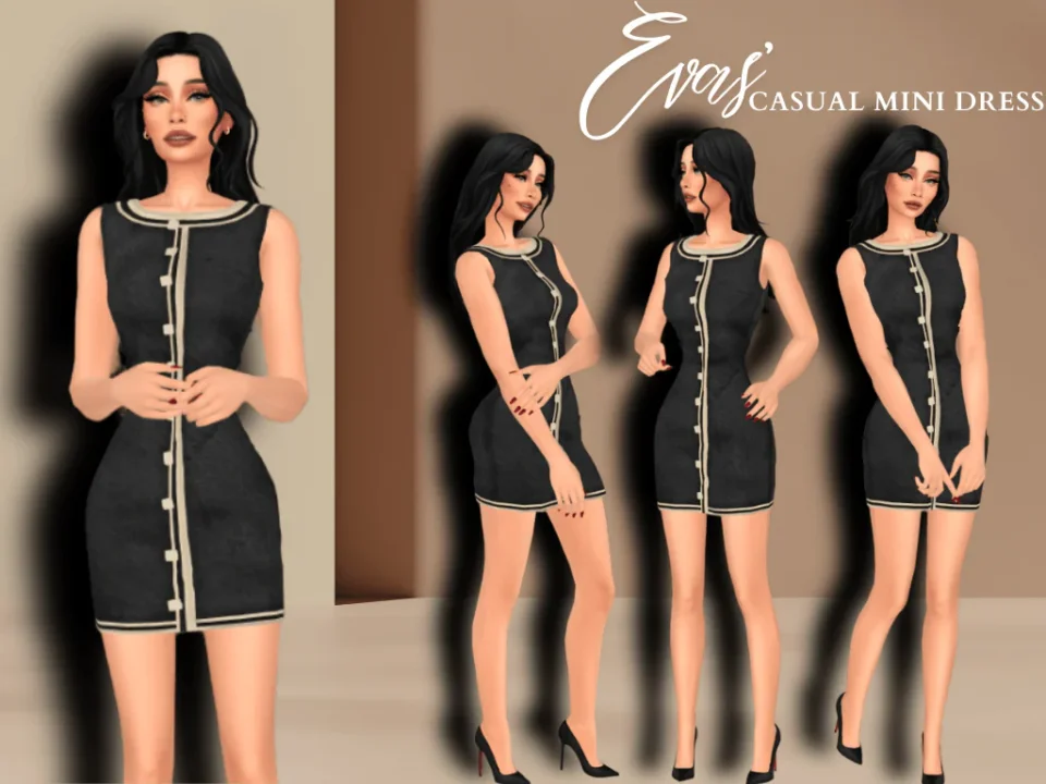 EVAS' CASUAL MINI DRESS