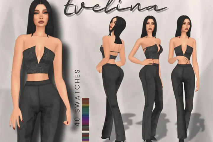 EVELINA BUSTIER BACK DETAILED + 5 swatches